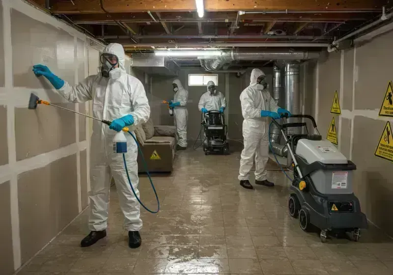 Basement Moisture Removal and Structural Drying process in Silt, CO